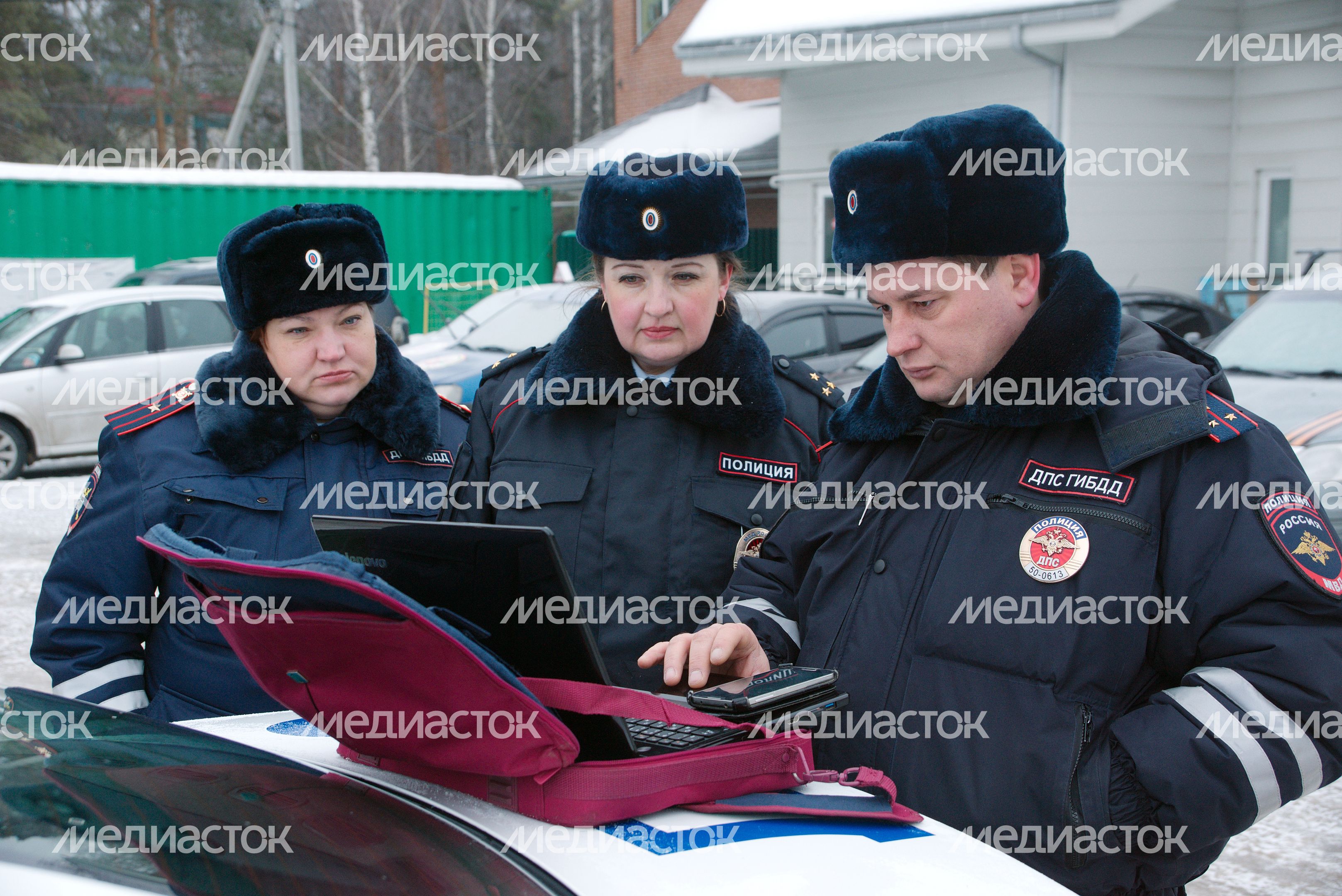 Соревнования сотрудников ГИБДД в Пушкино