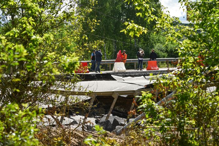 Последствия прорыва дамбы в Рузе