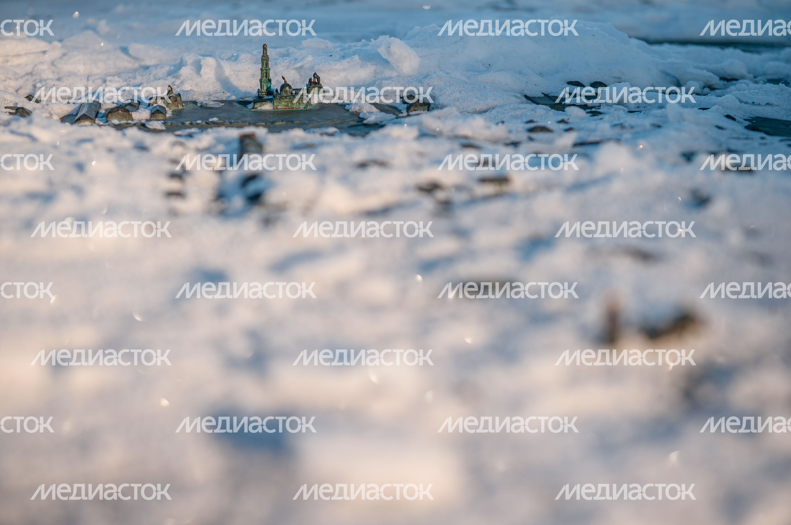 Зимние виды города Калязин