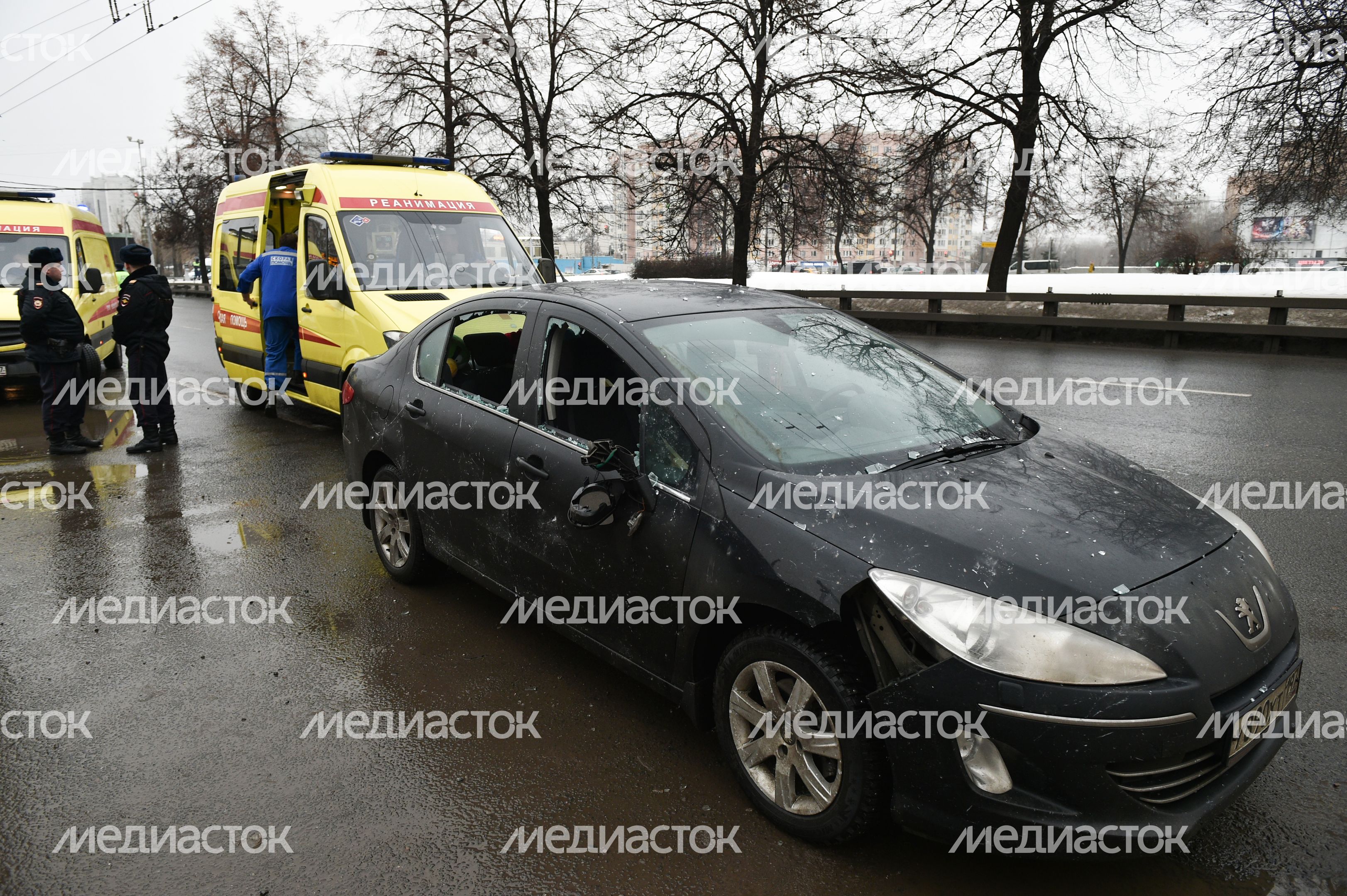 Взрыв газового баллона у метро "Коломенская"