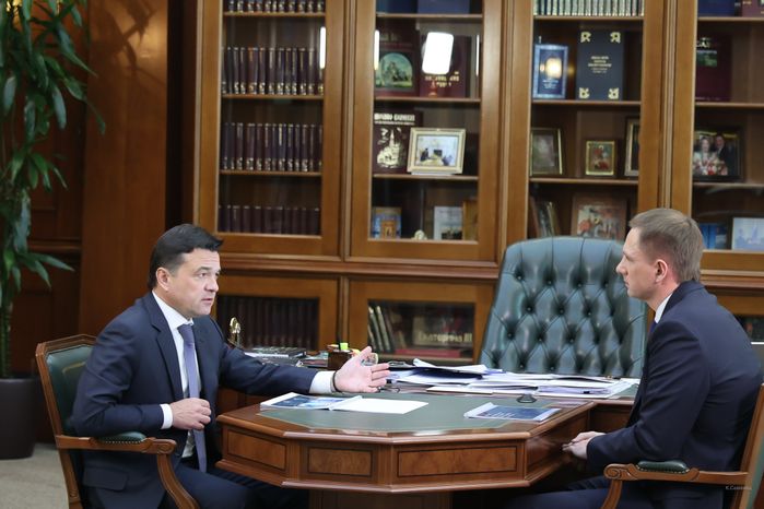 Рабочая встреча Губернатора Подмосковья с главой городского округа Кашира