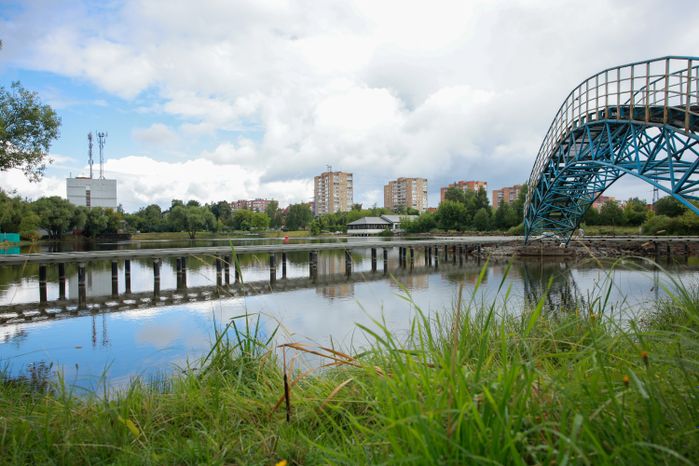 Благоустройство набережной пруда "Москвич" в Лобне