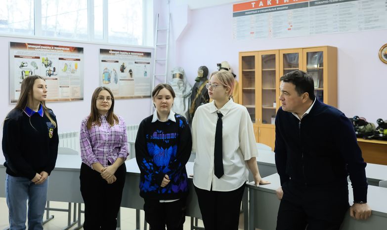 Посещение Губернатором Павлово-Посадского Техникума