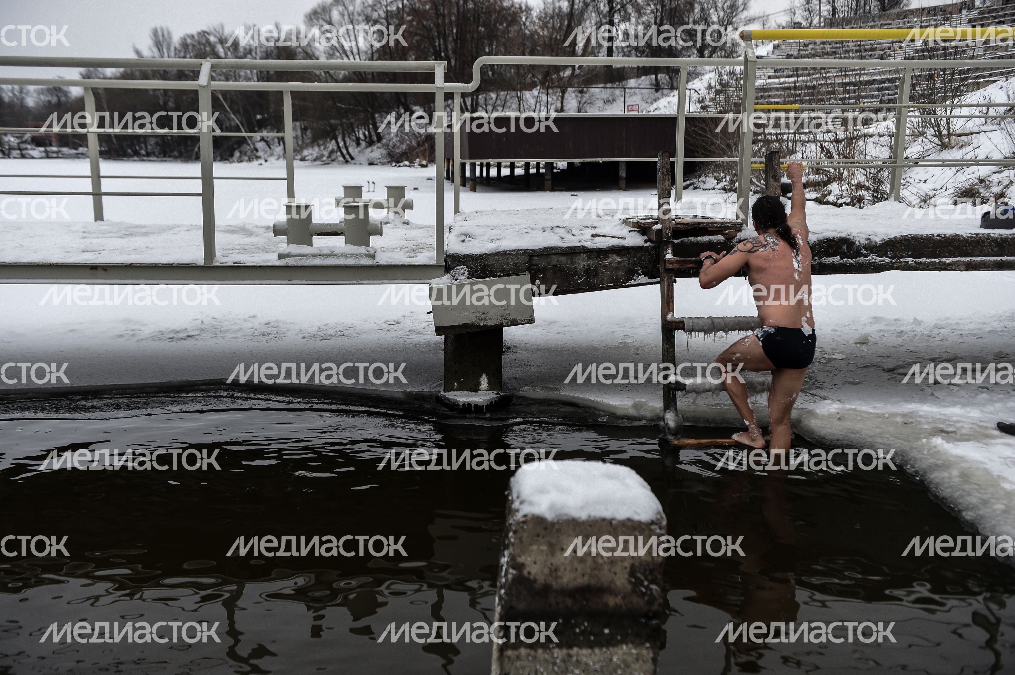 Купание моржей в Долгопрудном