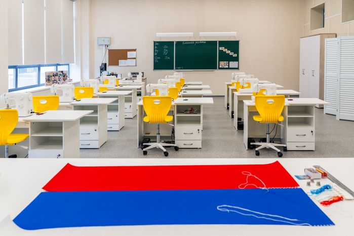 Кабинет труда в новым корпусе Немчиновского лицея в Одинцово