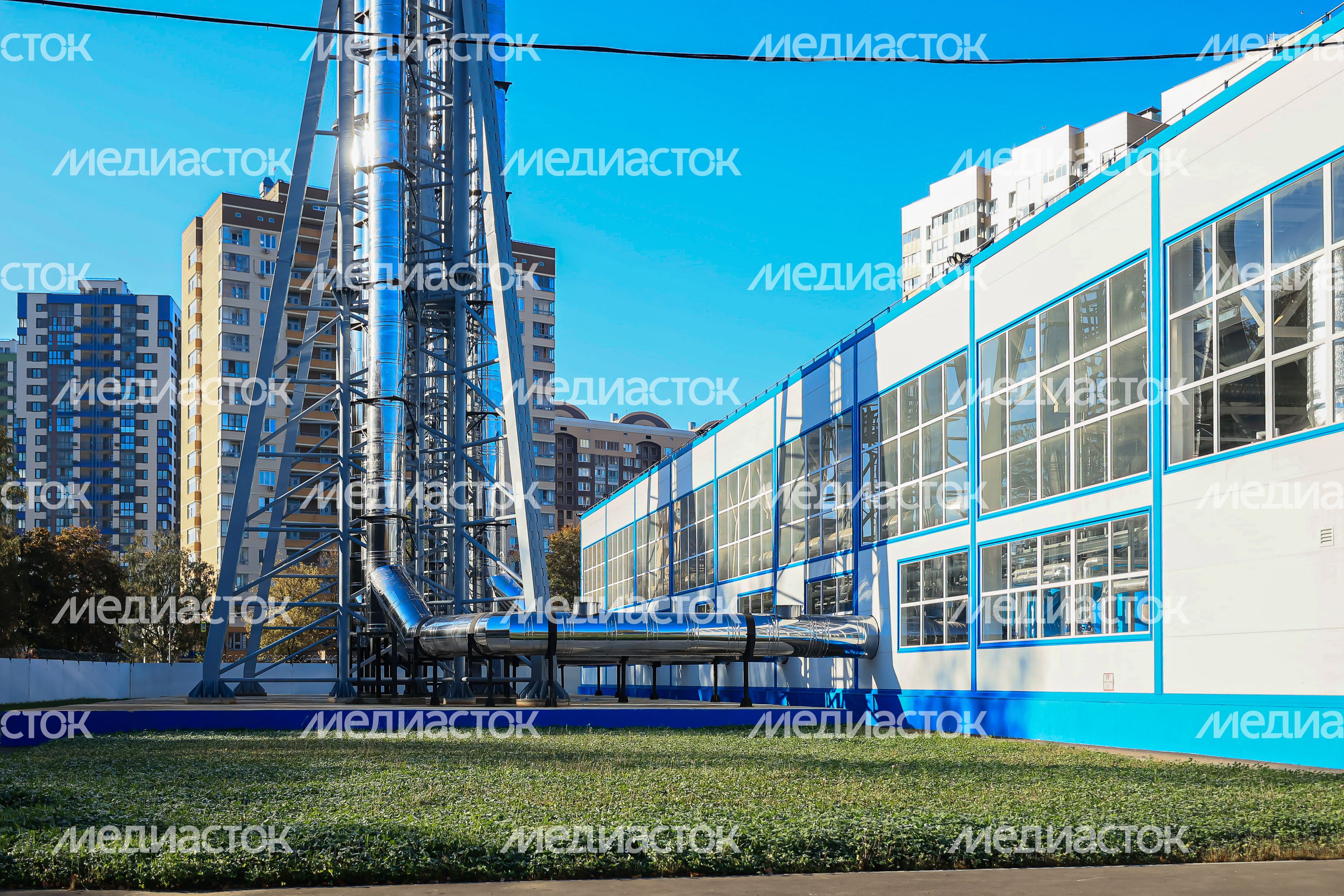 Осмотр новой котельной и реконструируемого участка теплосети в Королеве Губернатором Подмосковья