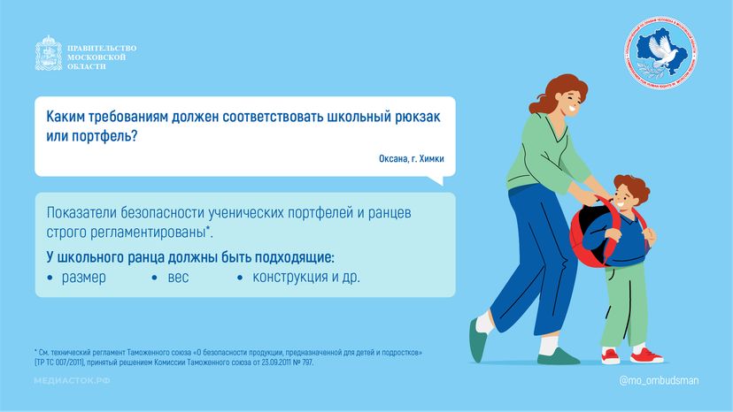 Каким должен быть школьный ранец горизонталь 01