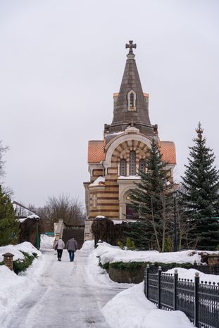 Серпухов. Высоцкий ставропигиальный мужской монастырь. Зима