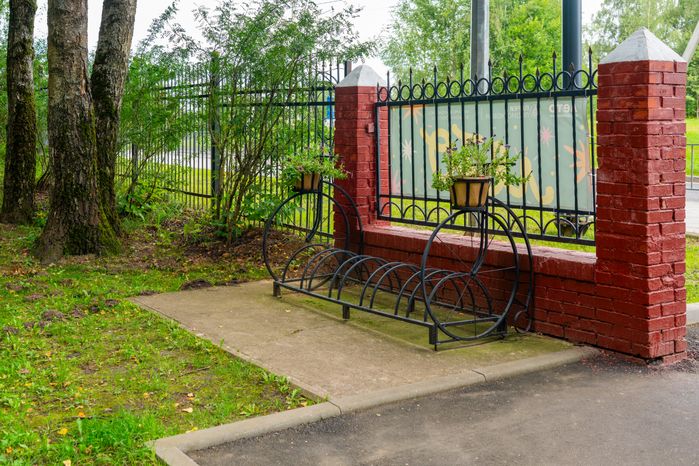 Велопарковка в парке культуры и отдыха Волоколамска
