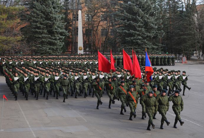 Репетиция парада Победы в Серпухове