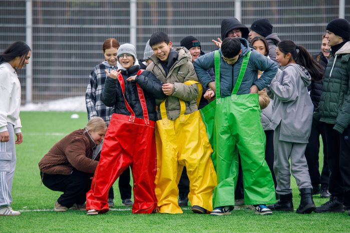 Спортивно-развлекательное мероприятие «Бегущие по снегу» в Кузьминском лесопарке в Котельниках