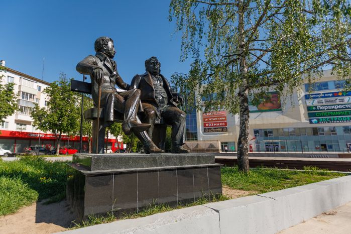 Весна на Советской площади в Пушкино