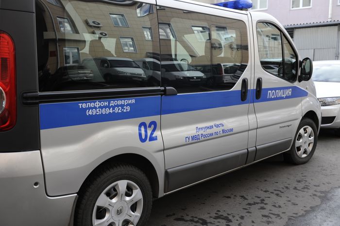Полицейская машина в Москве