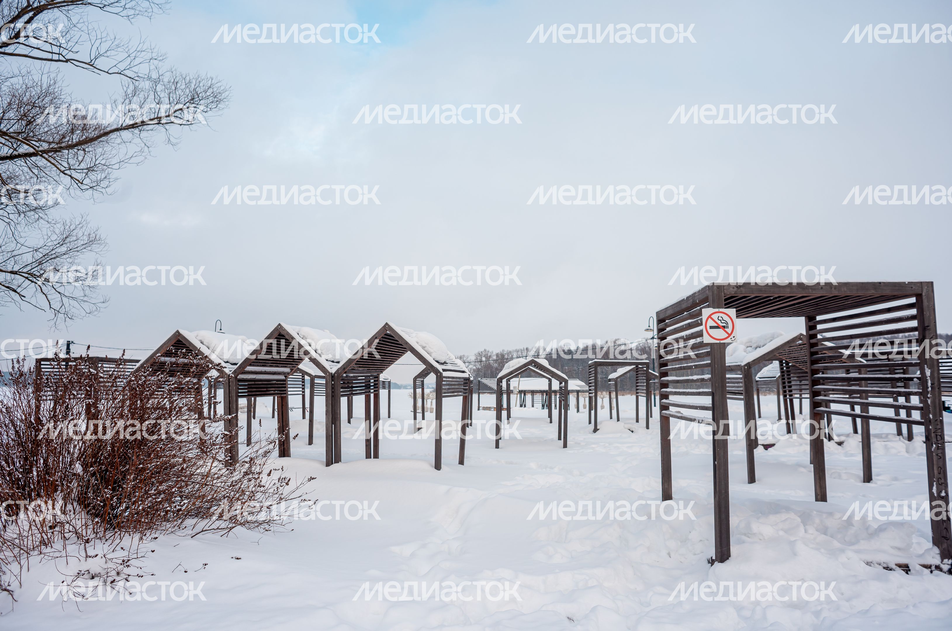 Зимние виды города Солнечногорск