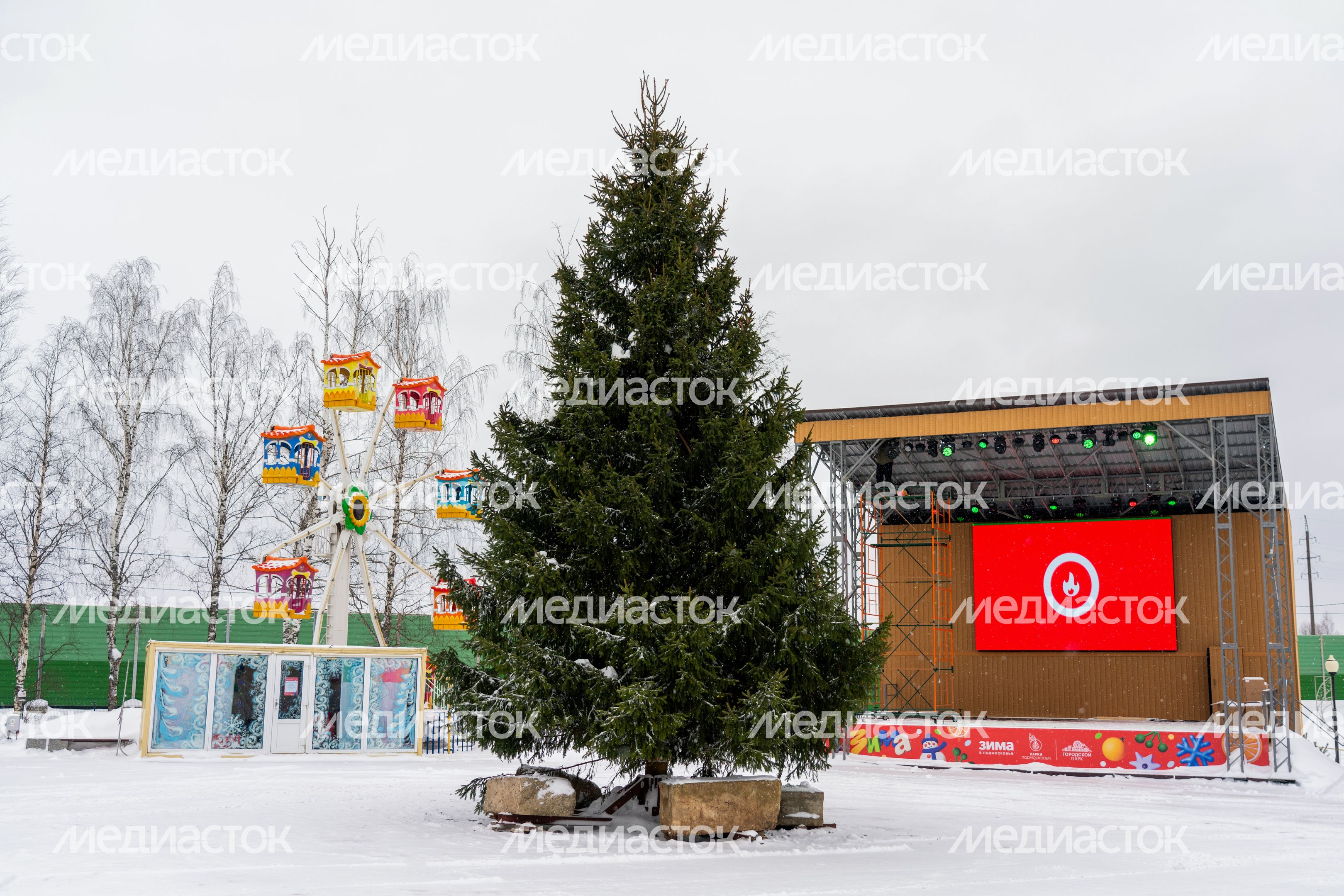 Городской парк в рабочем поселке Шаховская
