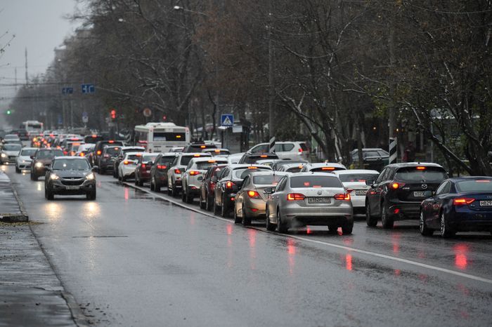 Первый снег в Москве