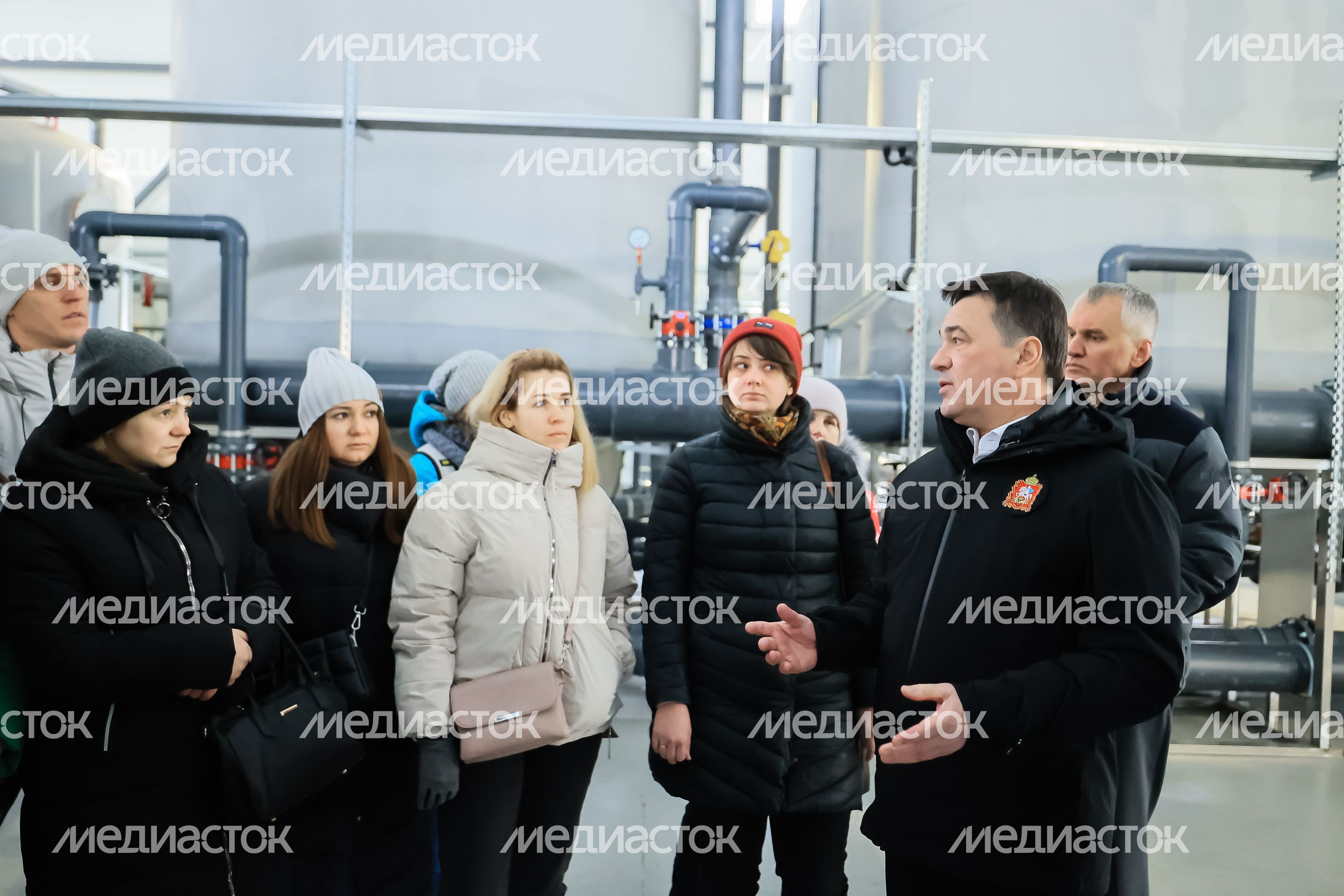 Посещение губернатором Подмосковья ВЗУ во Фрязине