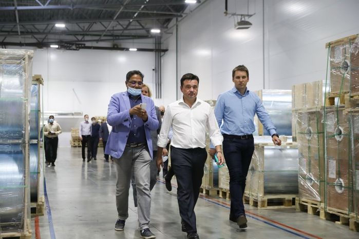Встреча Губернатора Подмосковья с управляющим директором «Uflex Group» Ашоком Чатурведи