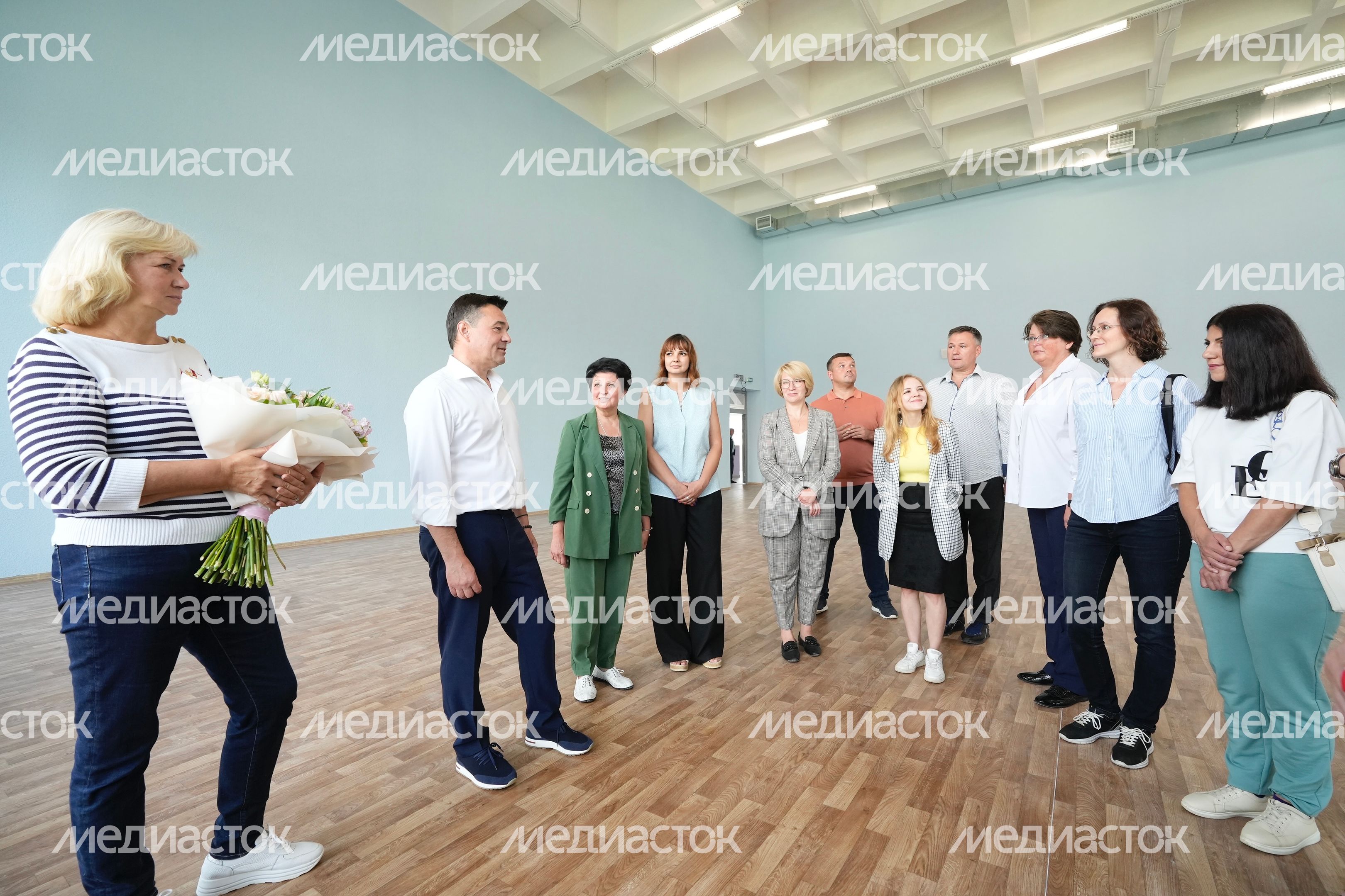 Проверка хода работ по строительству образовательного комплекса в ЖК «Императорские Мытищи» Губернатором Подмосковья