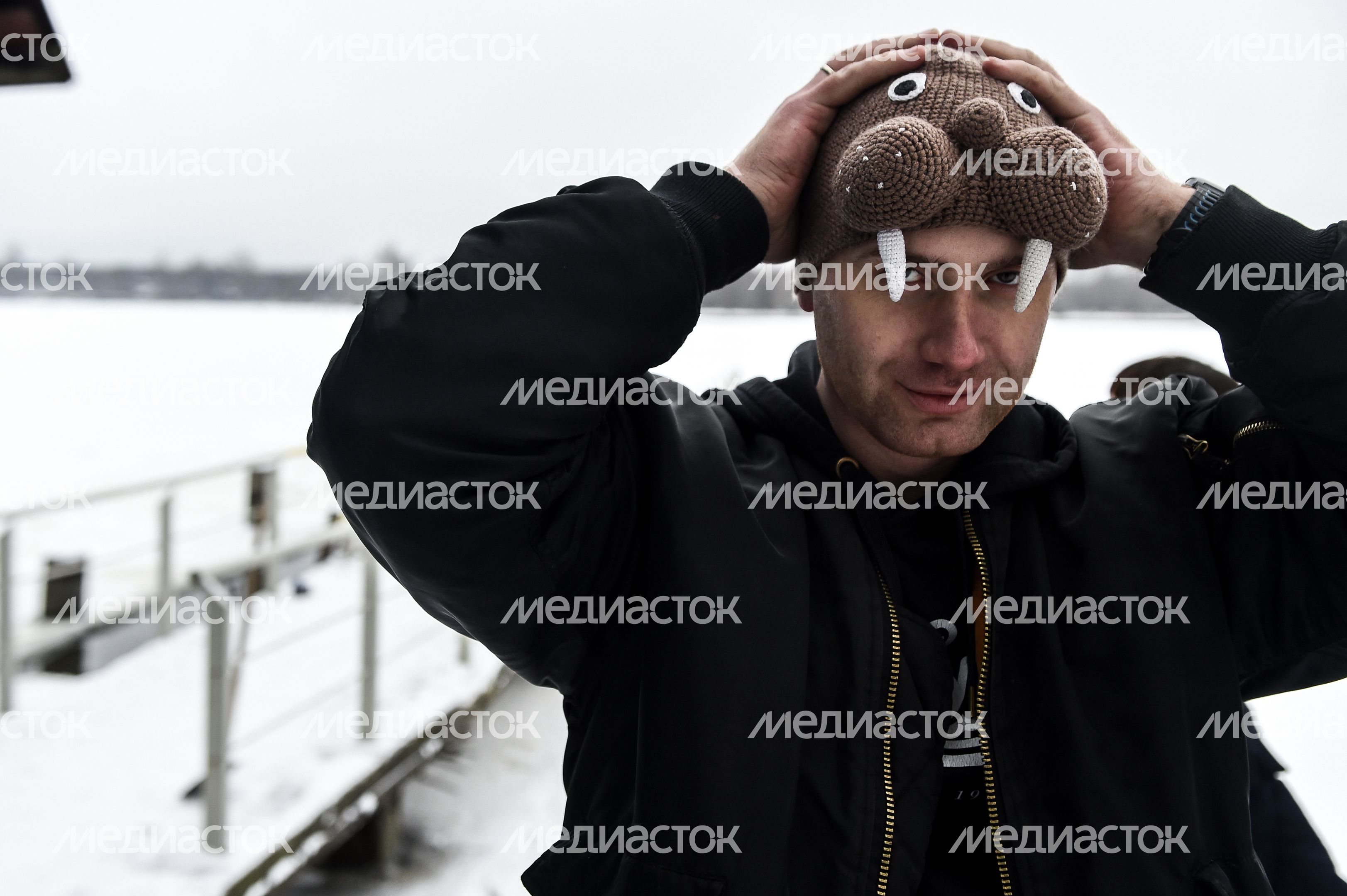 Купание моржей в Долгопрудном