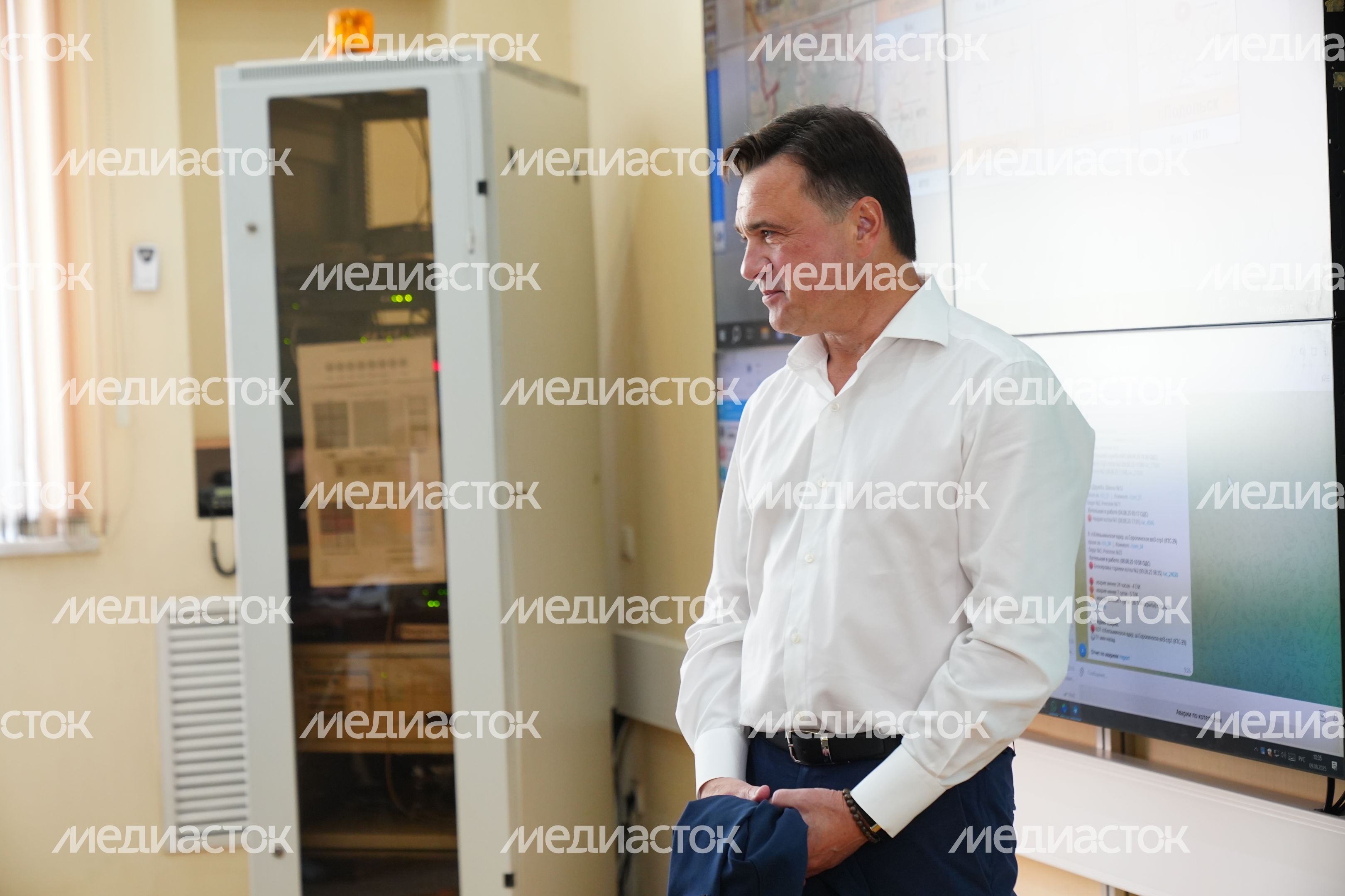 Андрей Воробьев проверил работу диспетчерского центра "Мытищинской теплосети" Андрей Воробьев проверил работу диспетчерского центра "Мытищинской теплосети"