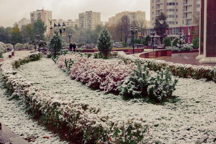 Первый снег в Пушкино