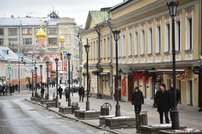 Городская жизнь в Москве в марте