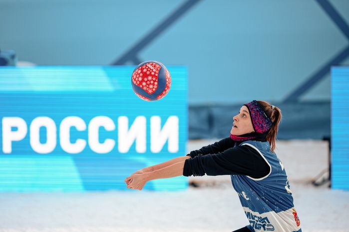 Волейбол на снегу в Одинцово