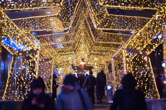 Новогодняя иллюминация в Москве