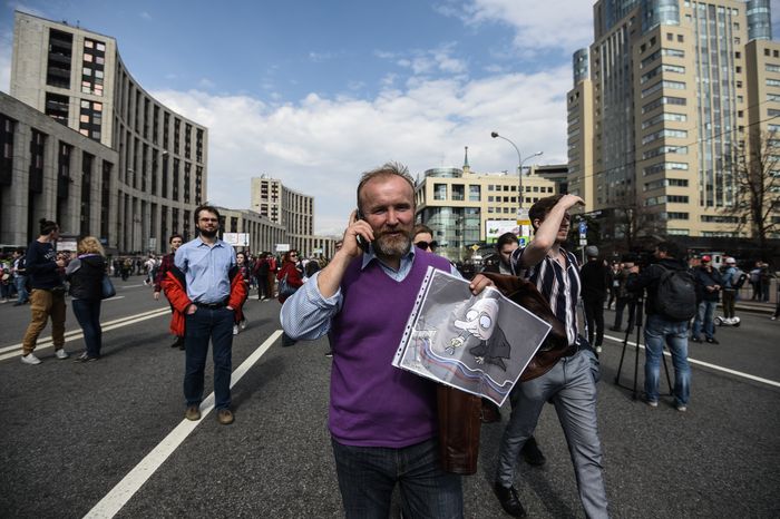 Митинг против блокировки Telegram в Москве