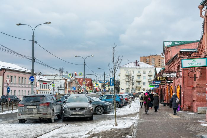 Торговые ряды в городе Клин