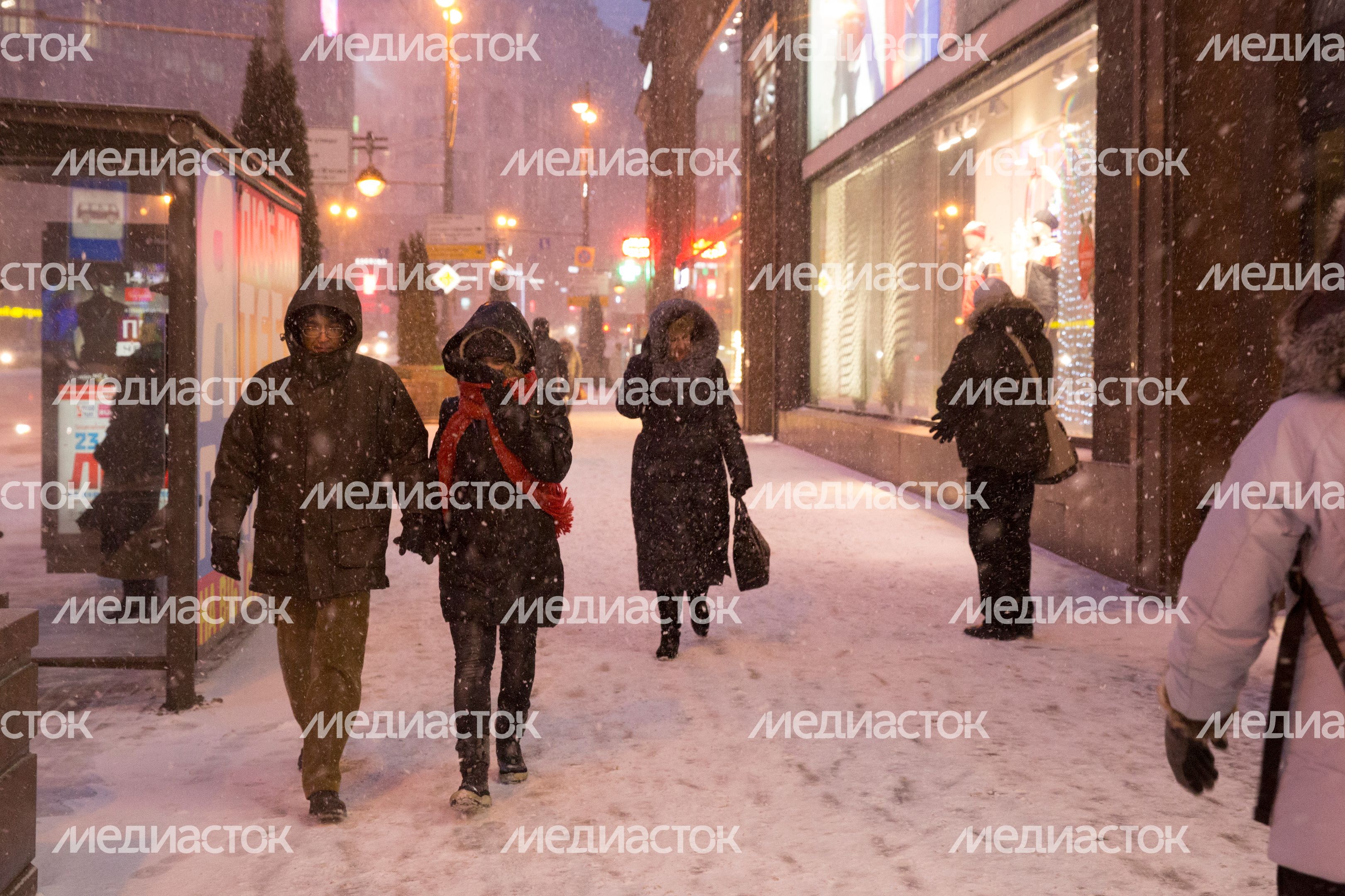 Снегопад в Москве
