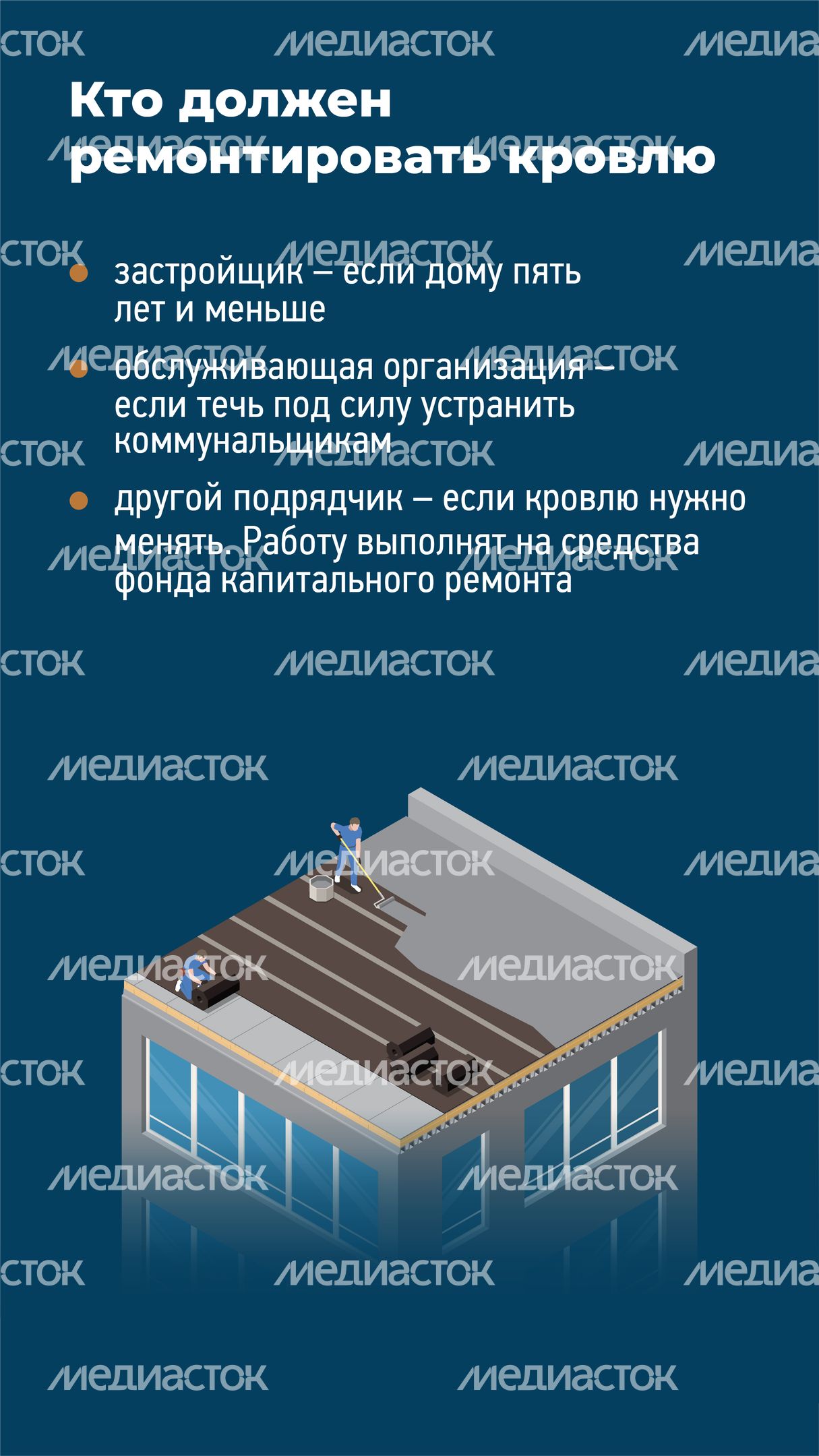 Что делать если течет крыша многоэтажного дома-вертикаль-04
