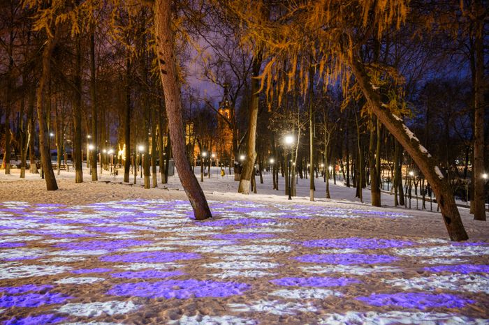 Раменский городской парк в новогодние праздники