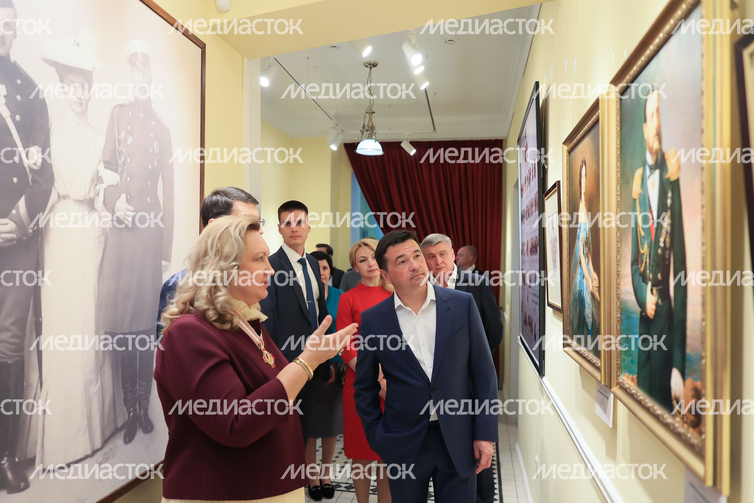 Открытие Губернатором Подмосковья музея в селе Осташево