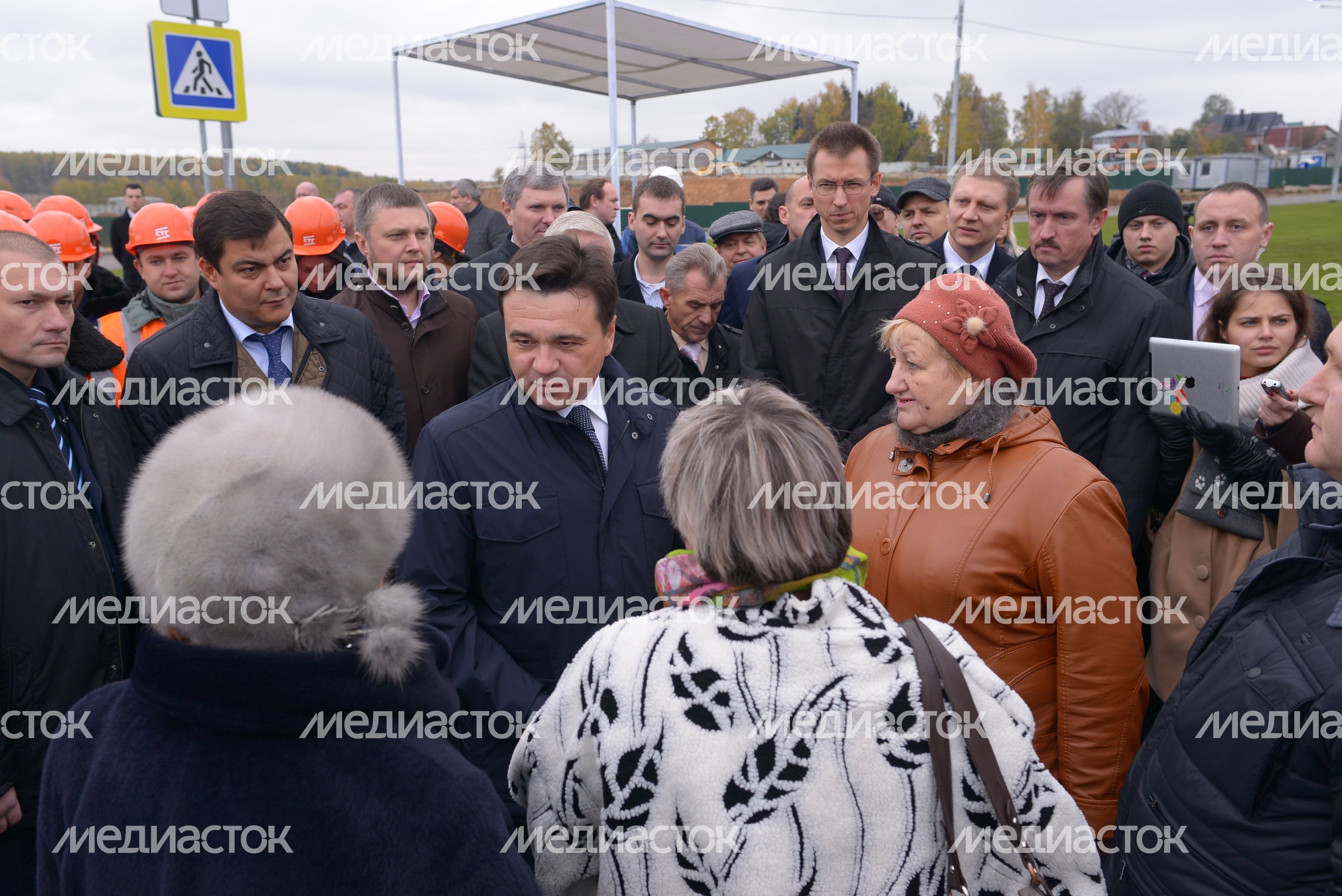 Открытие движения по путепроводу в Одинцовском районе