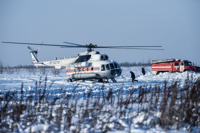 Работы на месте крушения самолета АН-148 в Подмосковье