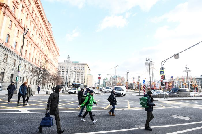 Вафельная разметка на улицах Москвы