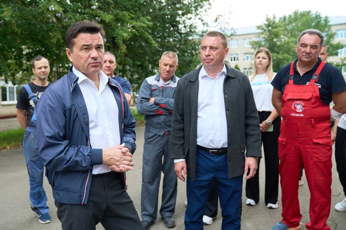 Оперативный штаб с участием Губернатора Подмосковья на месте ЧП в Сергиевом Посаде