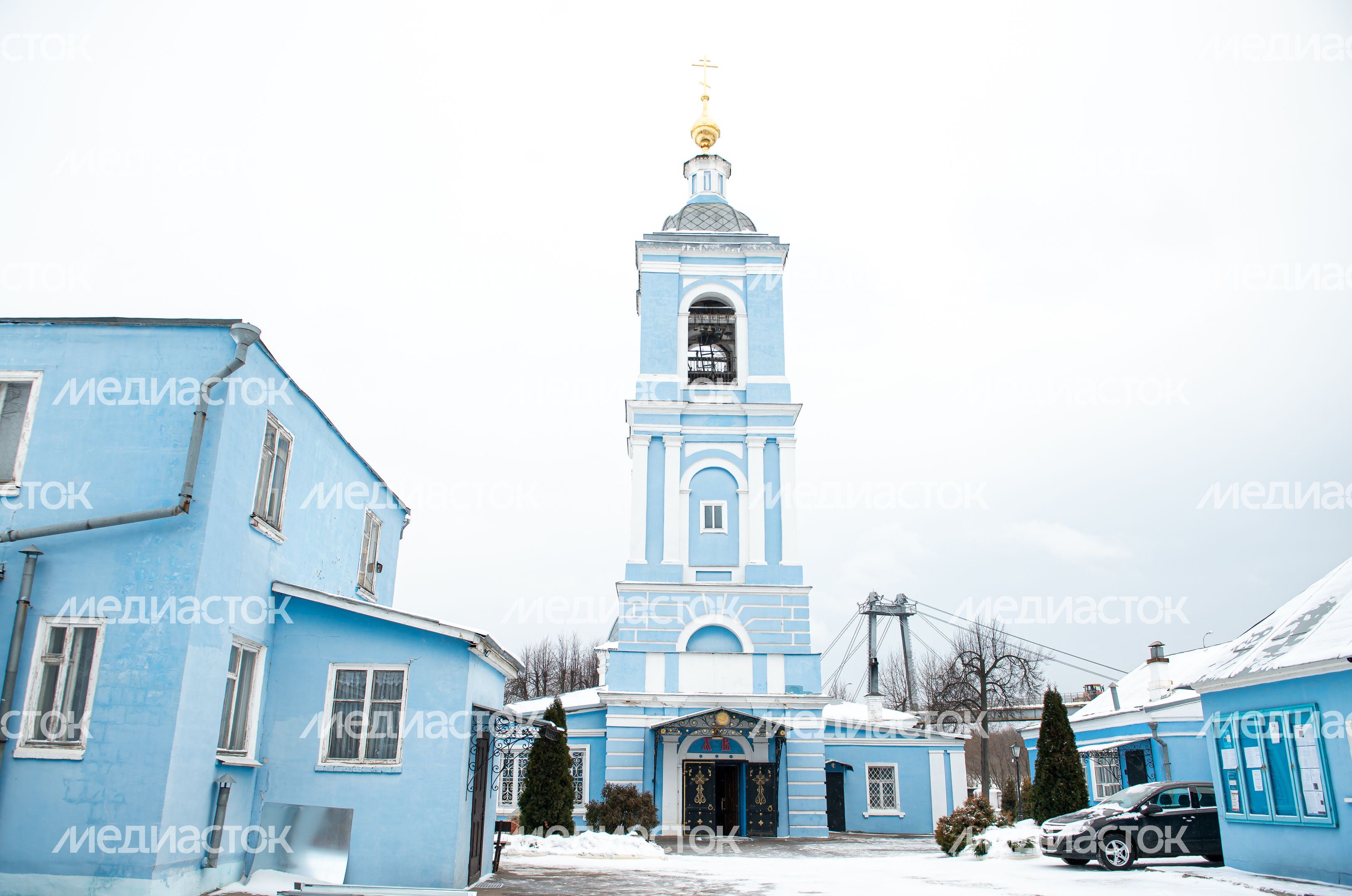 Зимние виды города Воскресенск