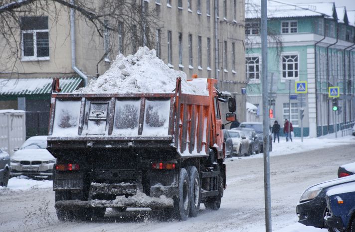 Снегопад в Московском регионе, 18.01.2018