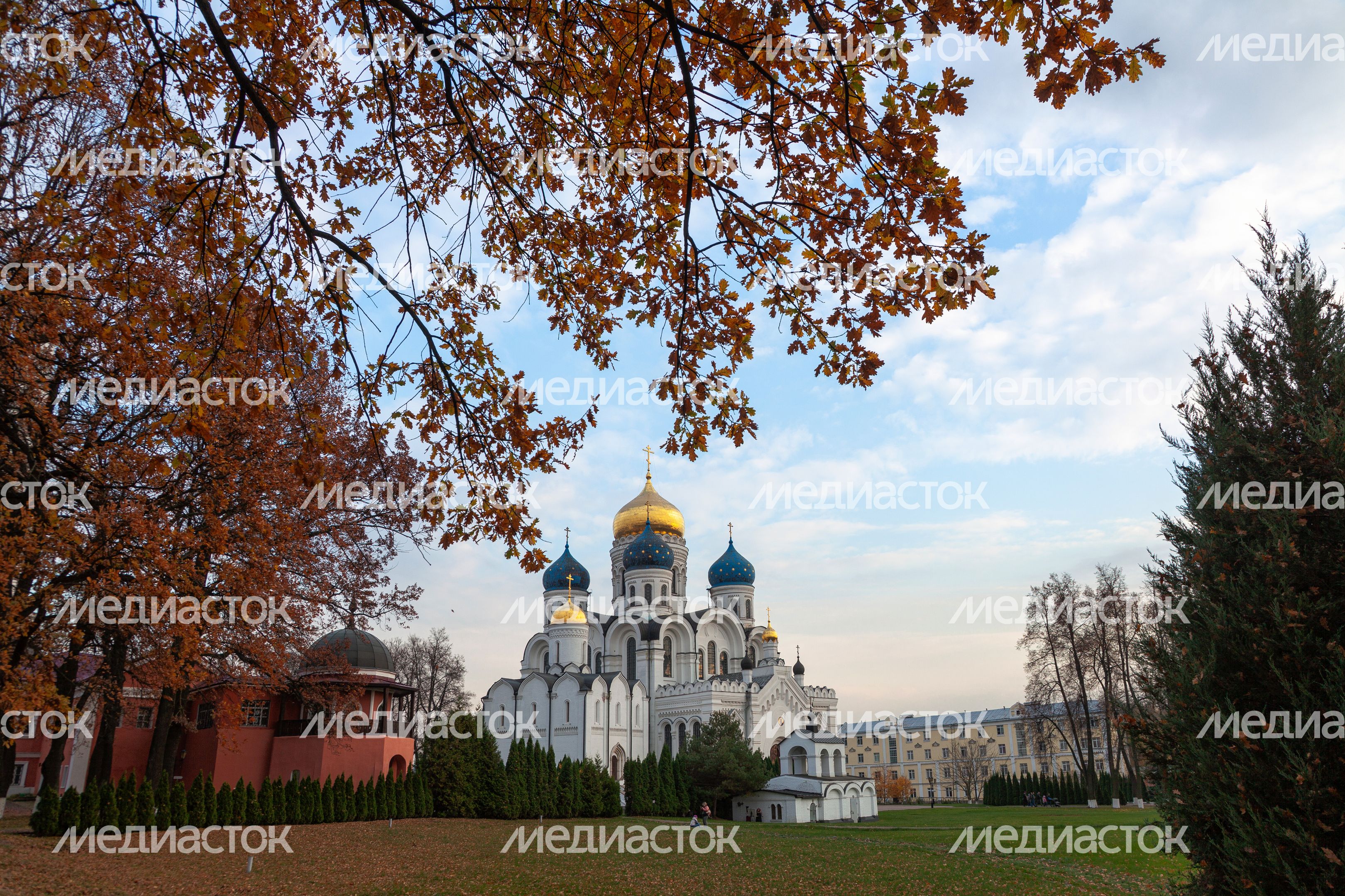 Осенние виды Николо-Угрешского монастыря города  Дзержинский округа Люберцы