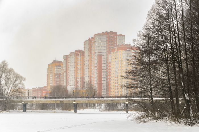 Балашиха. Парк «Заречная». Зима