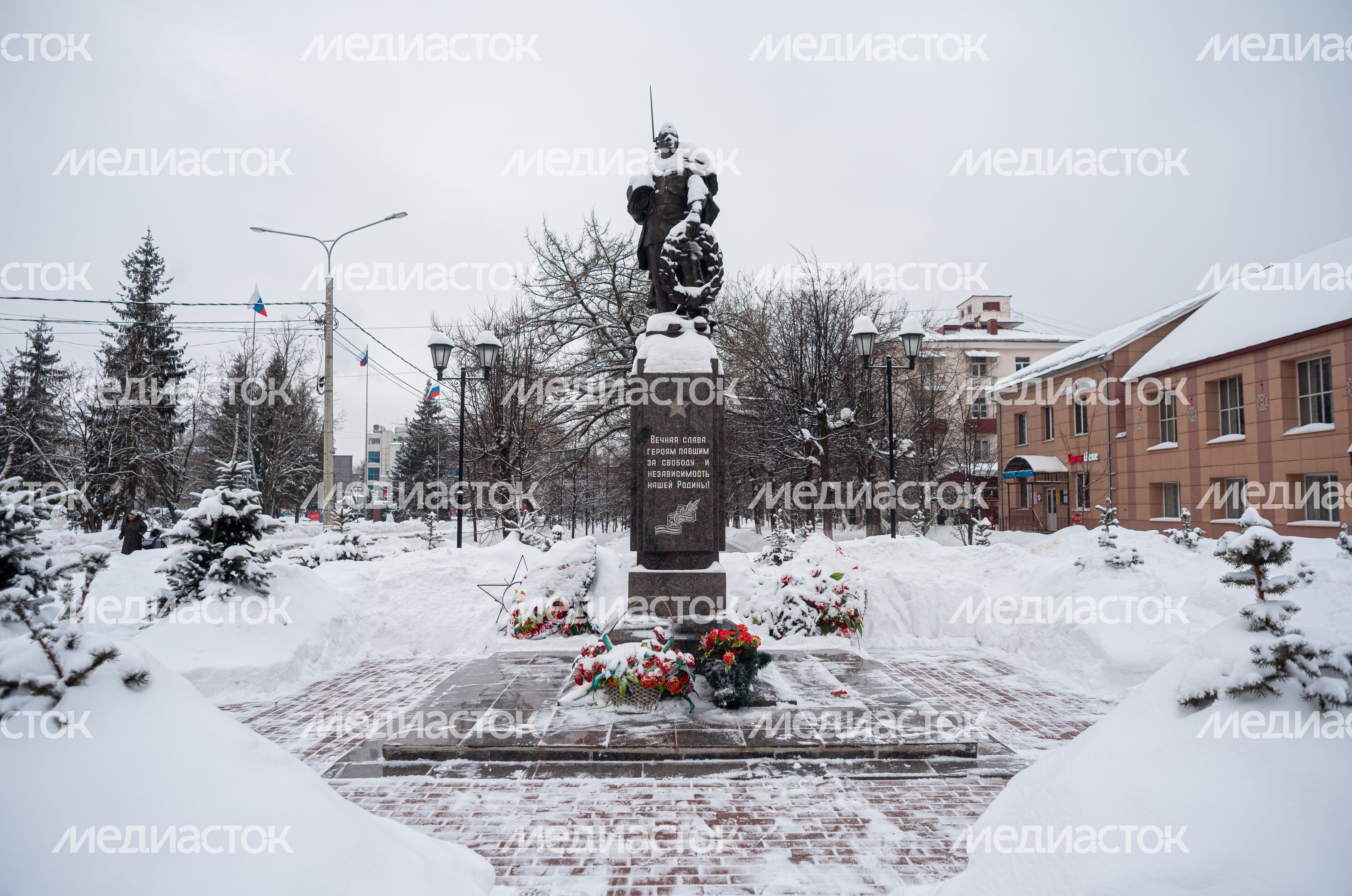 Зимние виды города Солнечногорск
