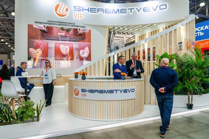 Выставочный стенд аэропорта «Шереметьево» на 32-й Международной выставке туризма и индустрии гостеприимства MITT-2026