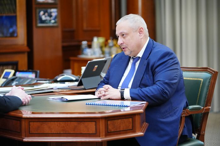 Андрей Воробьёв провел рабочую встречу с главой Рузского м.о. Александром Горбылёвым