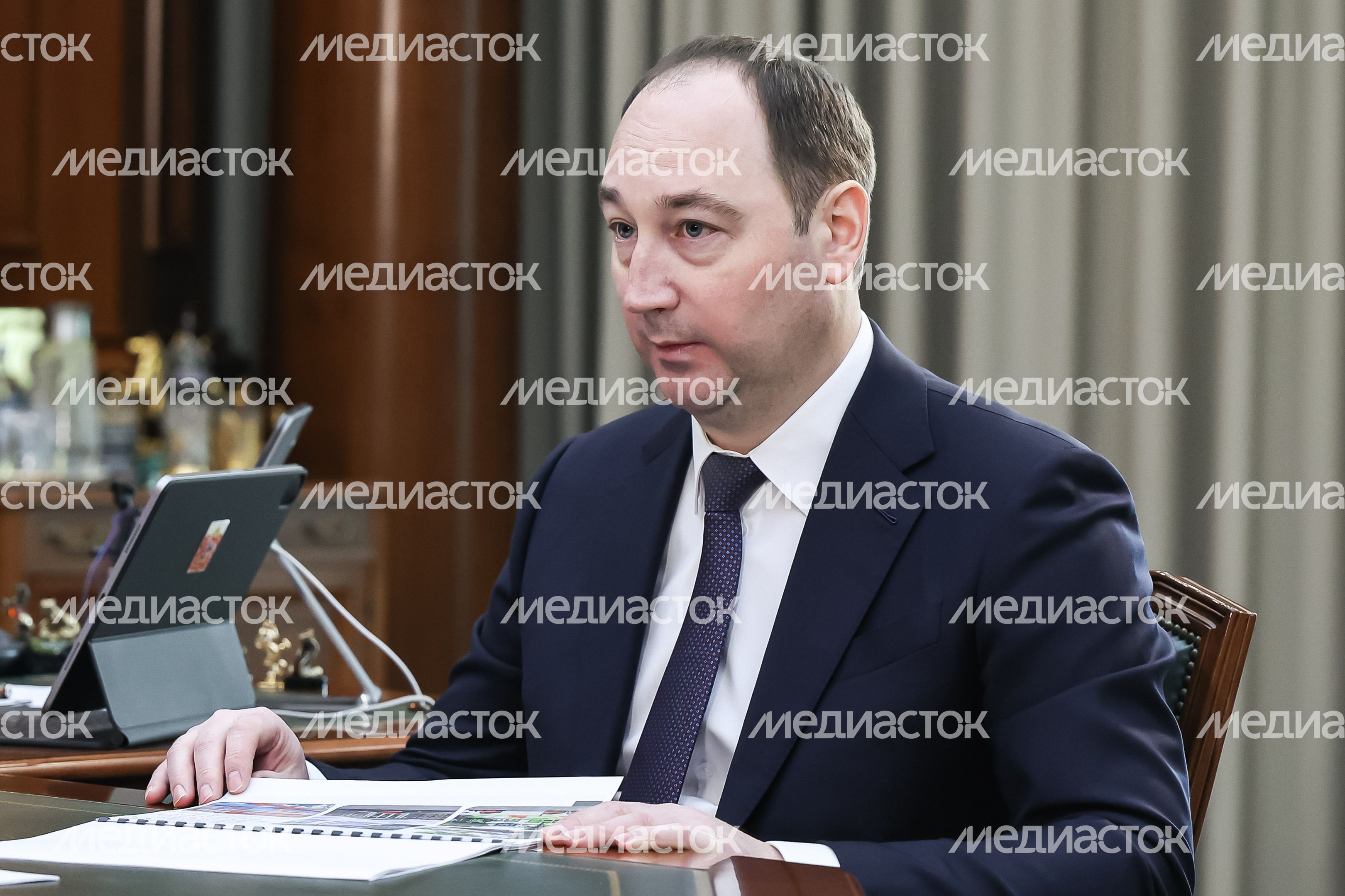 Рабочая встреча Андрея Воробьева с главой г.о. Ступино Сергеем Мужальских Рабочая встреча Андрея Воробьева с главой г.о. Ступино Сергеем Мужальских