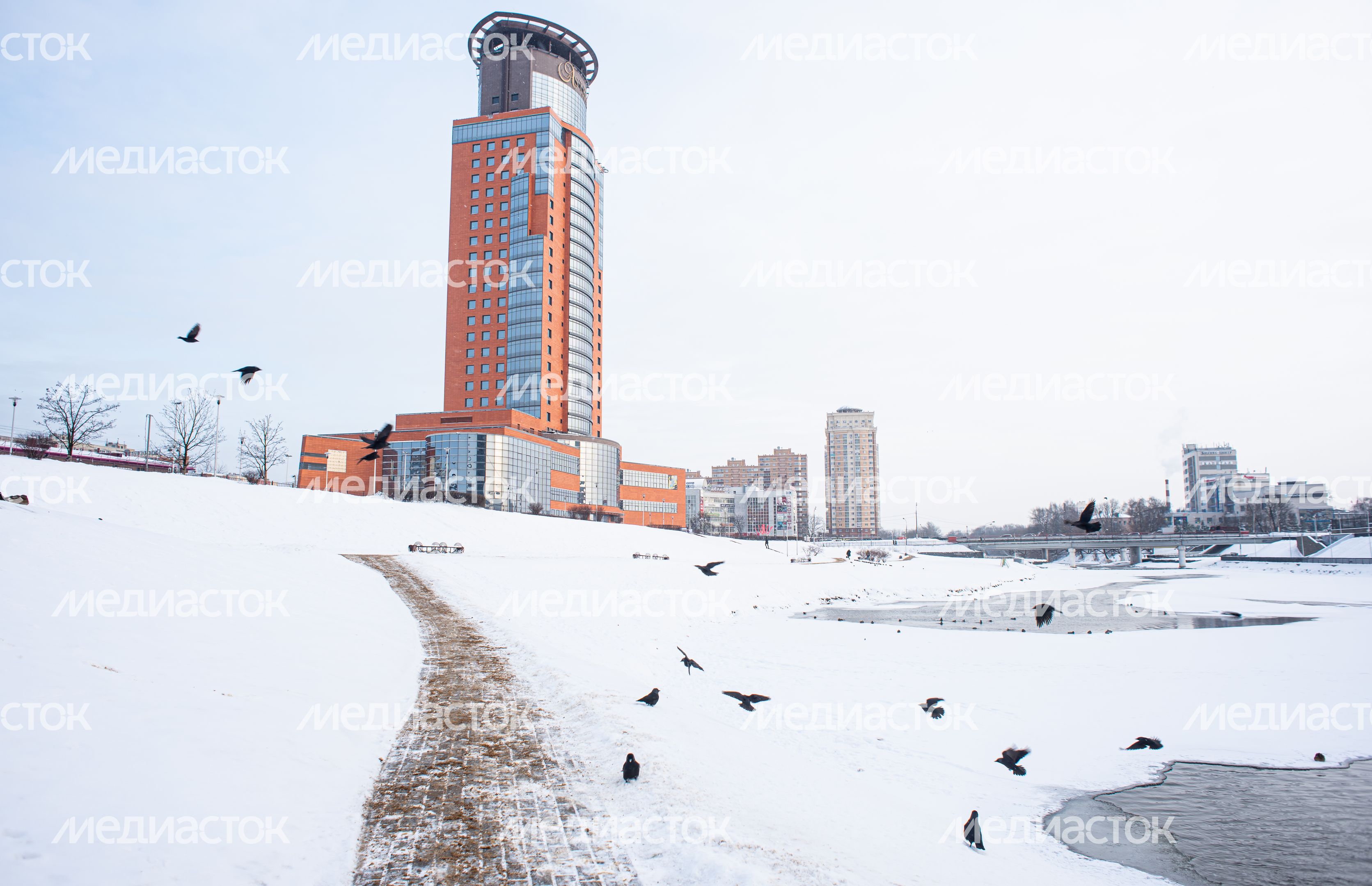 Зимние виды города Щелково