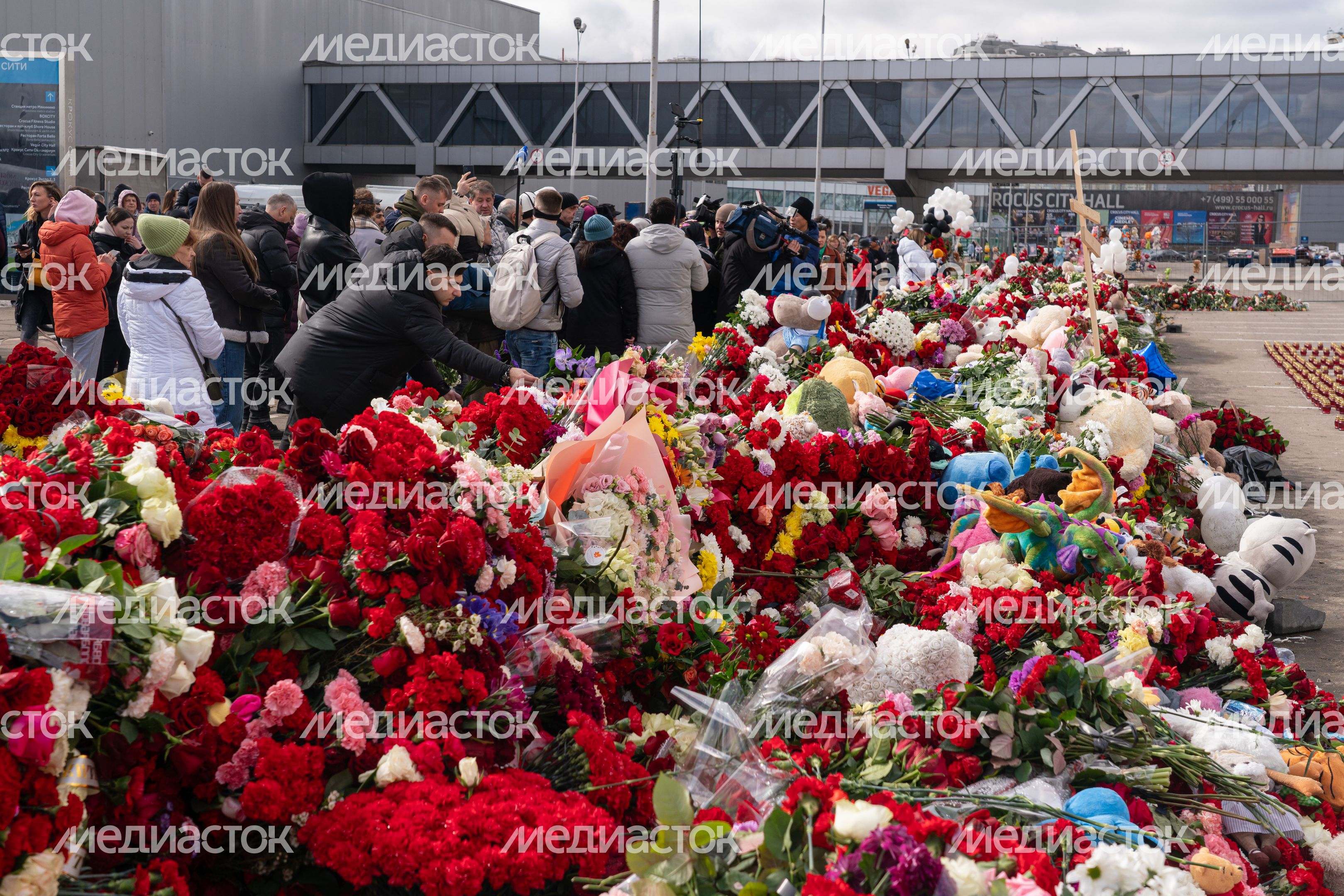 Мемориал памяти погибших в «Крокус Сити Холле» в Красногорске