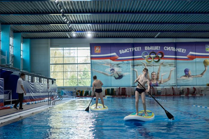 Посещение дворца спорта в Чехове Губернатором Подмосковья